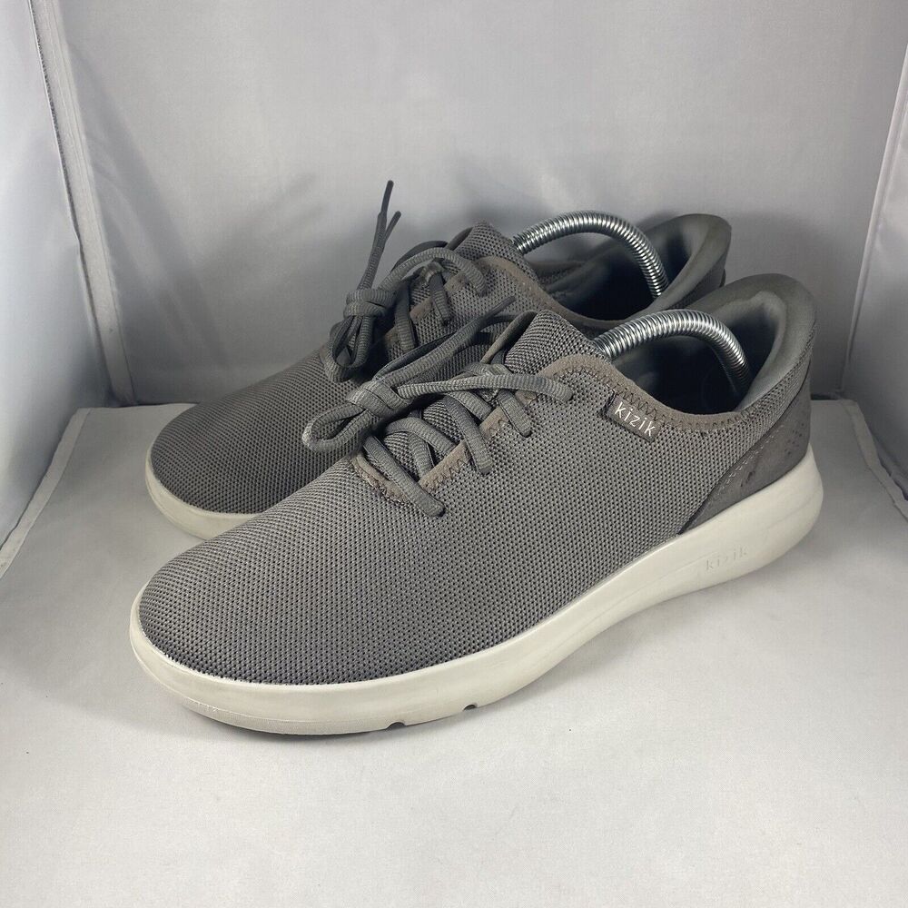 Kizik Madrid Shoes Men’s 9.5 Women’s 11 Gray Slip On Handsfree Sneakers Shoes